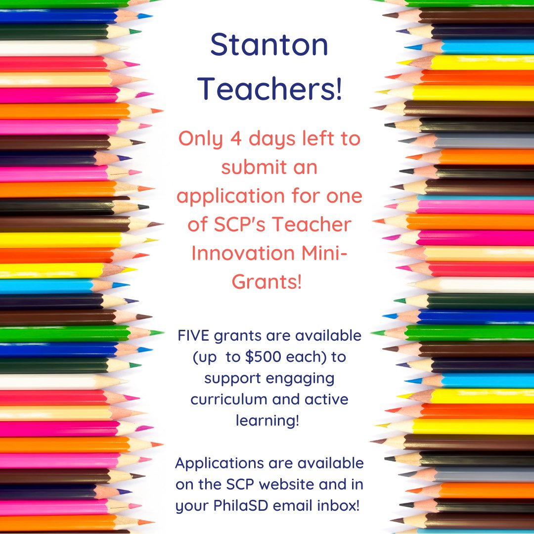 StantonPartners's tweet image. When you support SCP, you are enabling teachers to respond in real-time to the needs of their students. Please consider donating this holiday season to help sustain our Teacher Innovation Mini-Grant Program! #teacherinnovation #communitysupportedschools #publiceducationmatters