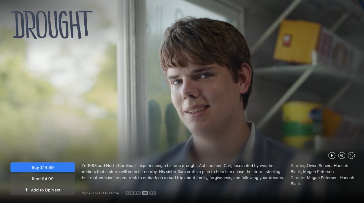 DroughtTheMovie's tweet photo. Today is the day!!! Catch 'Drought' for rent/purchase on @AppleTV in the US and CANADA!!! ⚡️📽️⚡️

https://t.co/HaRtmZGh3Z https://t.co/yJJ4fuIDFS