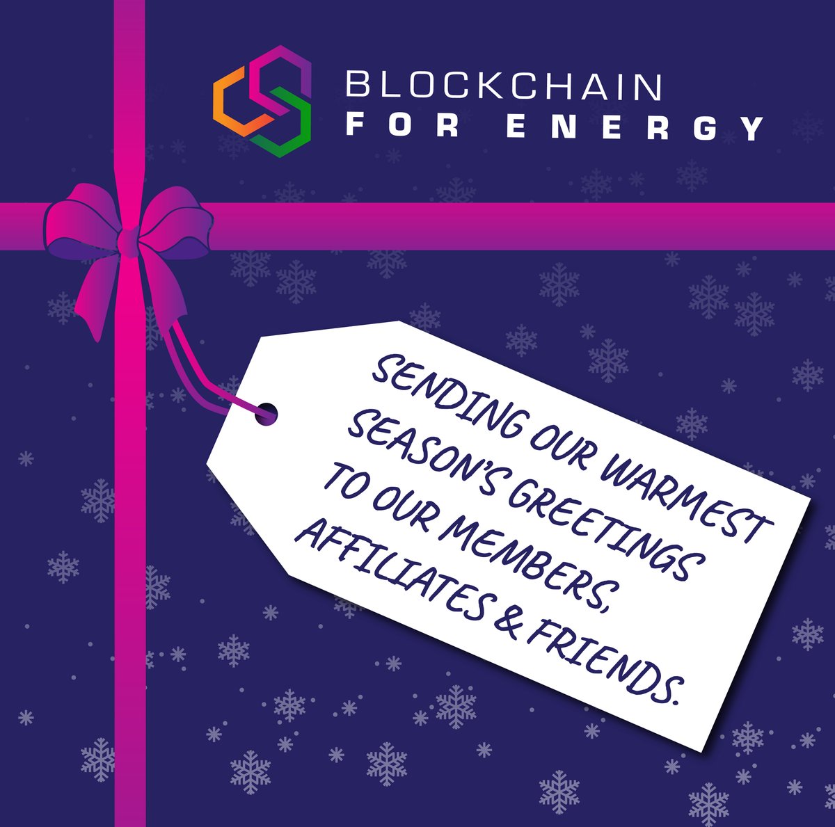 Blockchain4NRG's tweet photo. Wishing all of our Members, Affiliates and Friends the warmest season's greetings and a prosperous and healthy 2022!
#BlockchainForEnergy #LearnLeadLeverage #BlockchainTechnology https://t.co/0oO22su42N