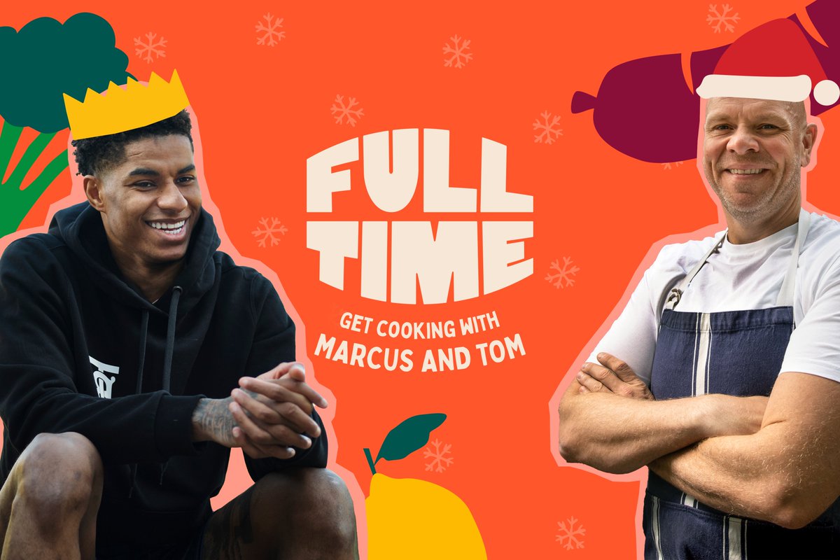 FareShareUK's tweet photo. ❄️ @MarcusRashford and @ChefTomKerridge are giving you more ways to help us get food to families this winter.

📲 You can donate £5, £10, or £20 to FareShare by texting 5FULL, 10FULL, or 20FULL to 70580.

Texts cost the donation amount plus one standard network rate message. https://t.co/bc25MzwrY1