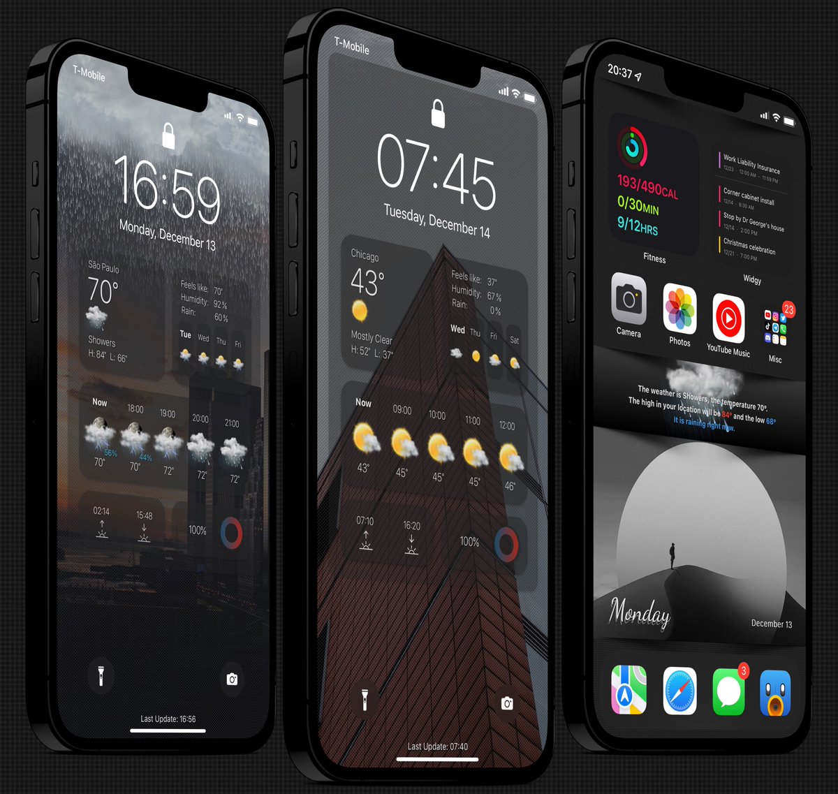 Kothuq's tweet image. BK&apos;s_CC_LS and BK&apos;s_Moon_HS themes for #WeatherHTML are now available. Link in my profile. 
Credits where credits are due.. 
@screenshot_pro 
#iOS152 #nojailbreak