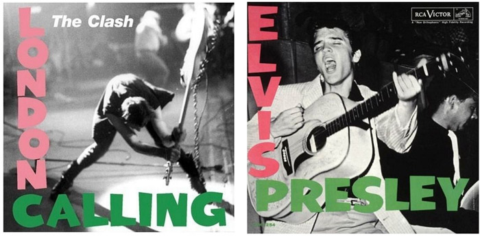 Happy 42nd birthday to London Calling. Here\s the Elvis Presley album cover they were referencing. 
