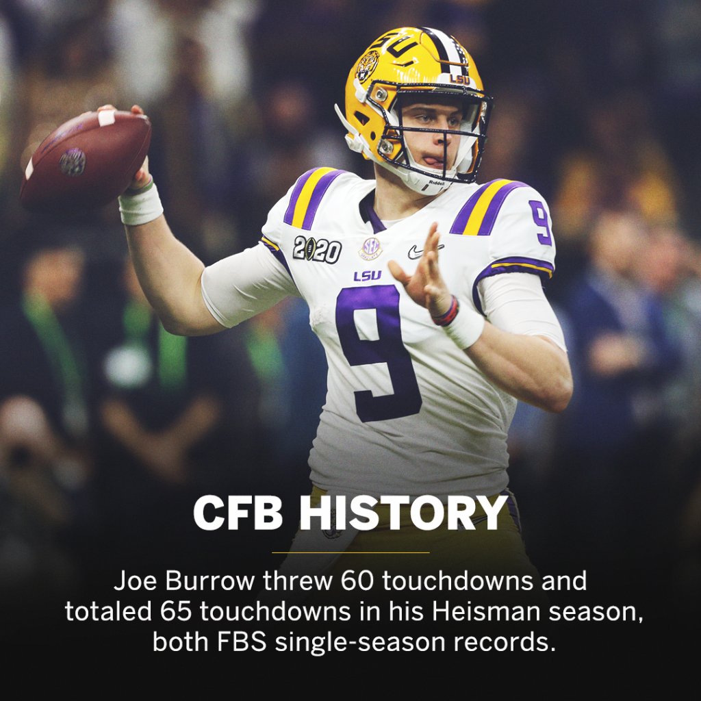 SECNetwork's tweet photo. Two years ago today, @JoeyB won the Heisman Trophy.

@LSUfootball legend 🐐 https://t.co/6f8Zh2TTEa