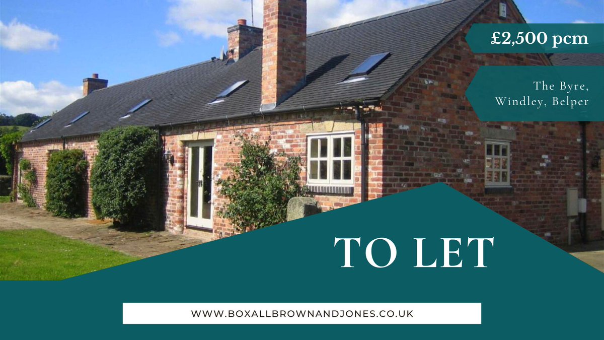 BoxallBJones's tweet photo. ๐ก To Let ๐ก
This is a beautifully presented 4/5 bedroom property which boasts a wealth of original features.
Price: ยฃ2,500 pcm
Bedrooms: 5
https://t.co/SWL6xFiQKA
#BoxallBJones #TheHomeTeam #Property #ToLet #Belper #DetachedProperty https://t.co/QVz4HoOJOY