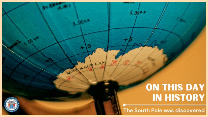 On this day in history, the South Pole was discovered