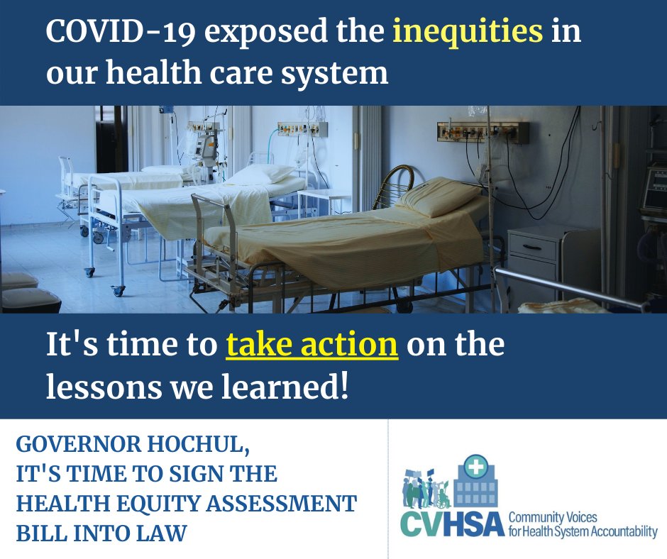 As the COVID threat re-emerges. It’s time to act on the lessons we learned from this pandemic. 

<a href="/GovKathyHochul/">Governor Kathy Hochul</a>: please sign the Health Equity Assessment Bill. #NYSHealthEquity