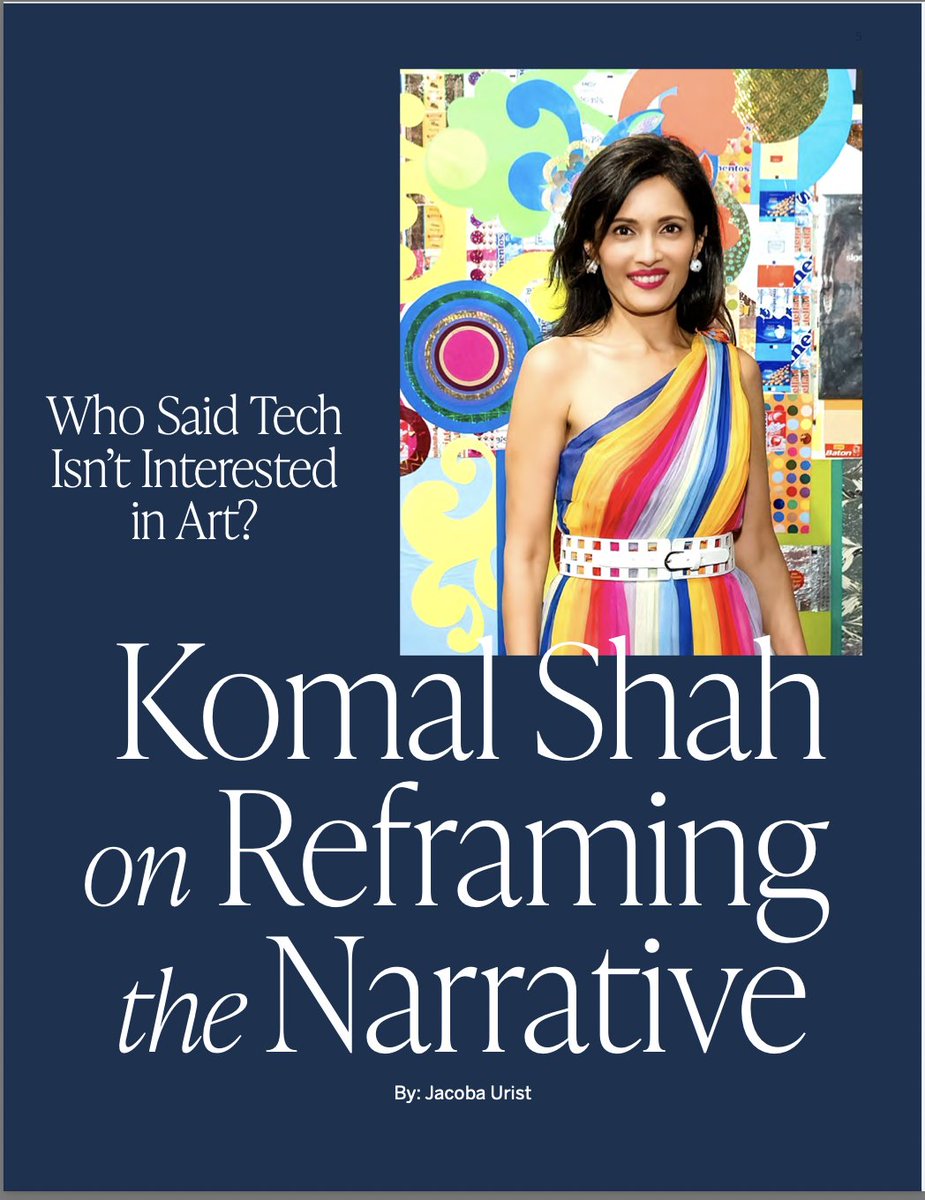 The Canvas Monthly's Collectors Issue is here. My cover story with Komal Shah, one of the top art collectors in the world- covering some of the most controversial subjects in the art market today.