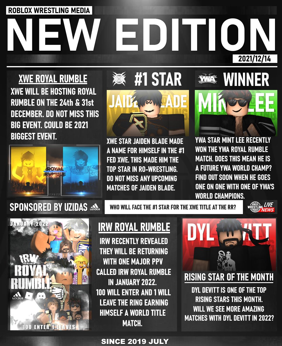 RWMRBLX's tweet photo. Date: 14 December 2021
This is a NEW ERA of Ro-Wrestling starting in 2022. https://t.co/vbLddE3sO1