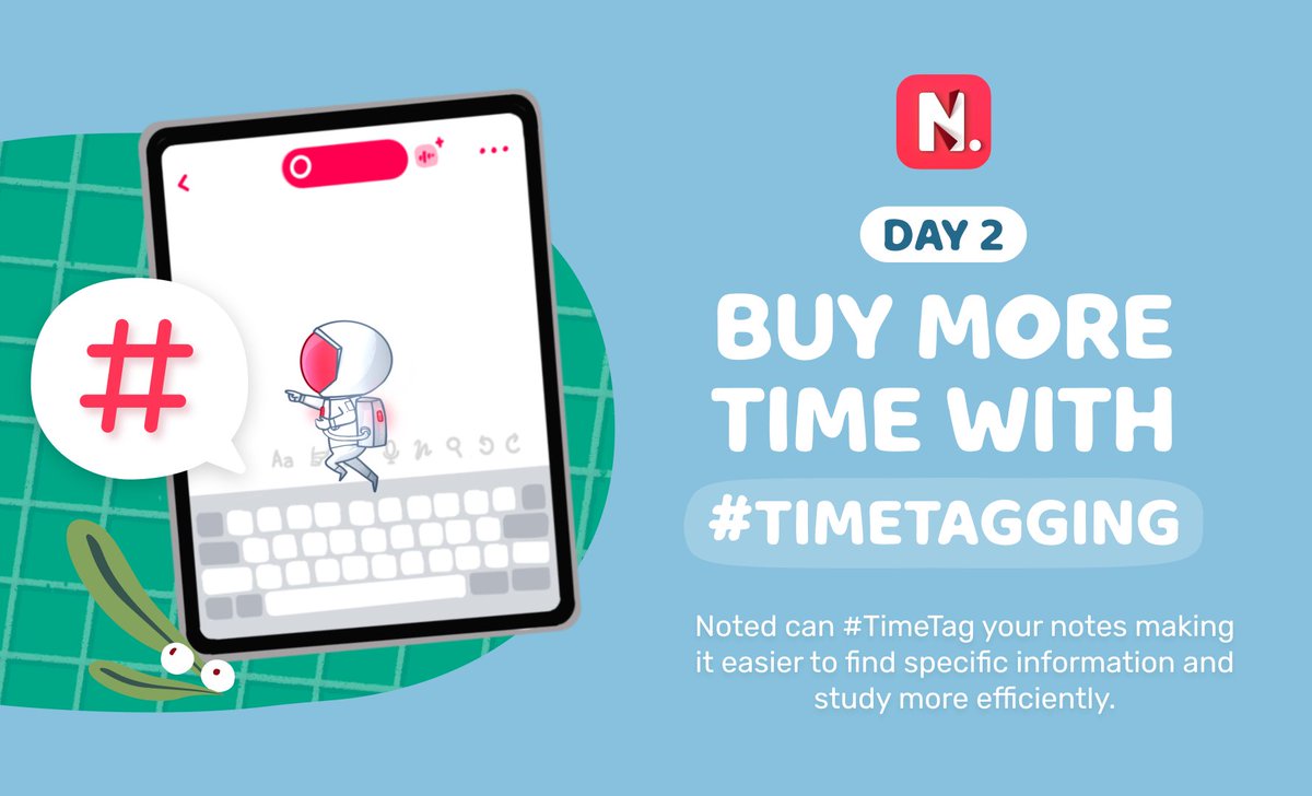 EverythingNoted's tweet image. We understand that students struggle to find time to enjoy all the festive activities December has to offer! Noted can #TimeTag your notes making it easier to find specific information quickly. 🚀 #studentchristmas #notedapp #hacksforstudents #studenttips #unitips #unihacks