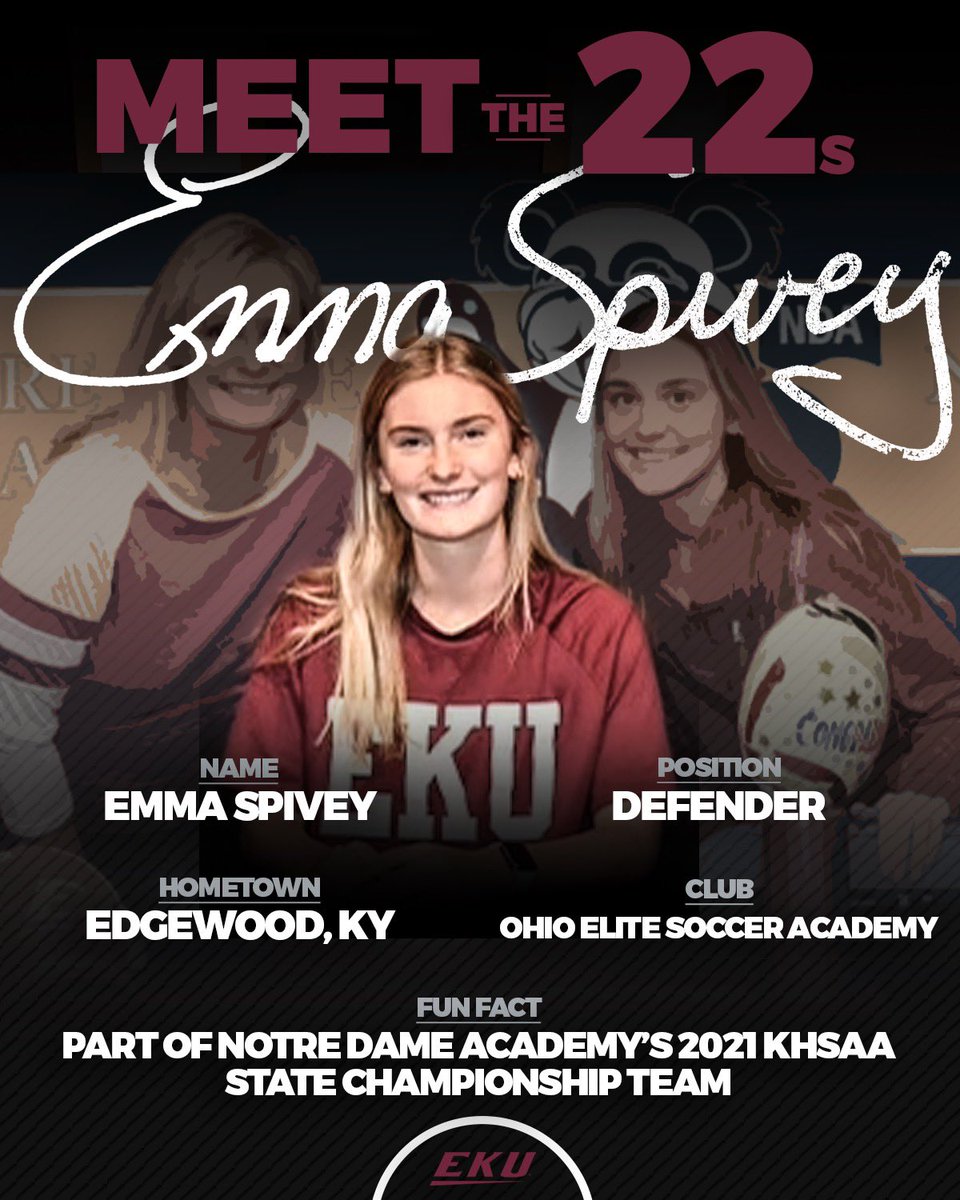 It’s time for another Meet the 22s Tuesday! 

A defender from Edgewood, Kentucky <a href="/emmaspiv/">Emma Spivey</a>! 

Welcome to the family!