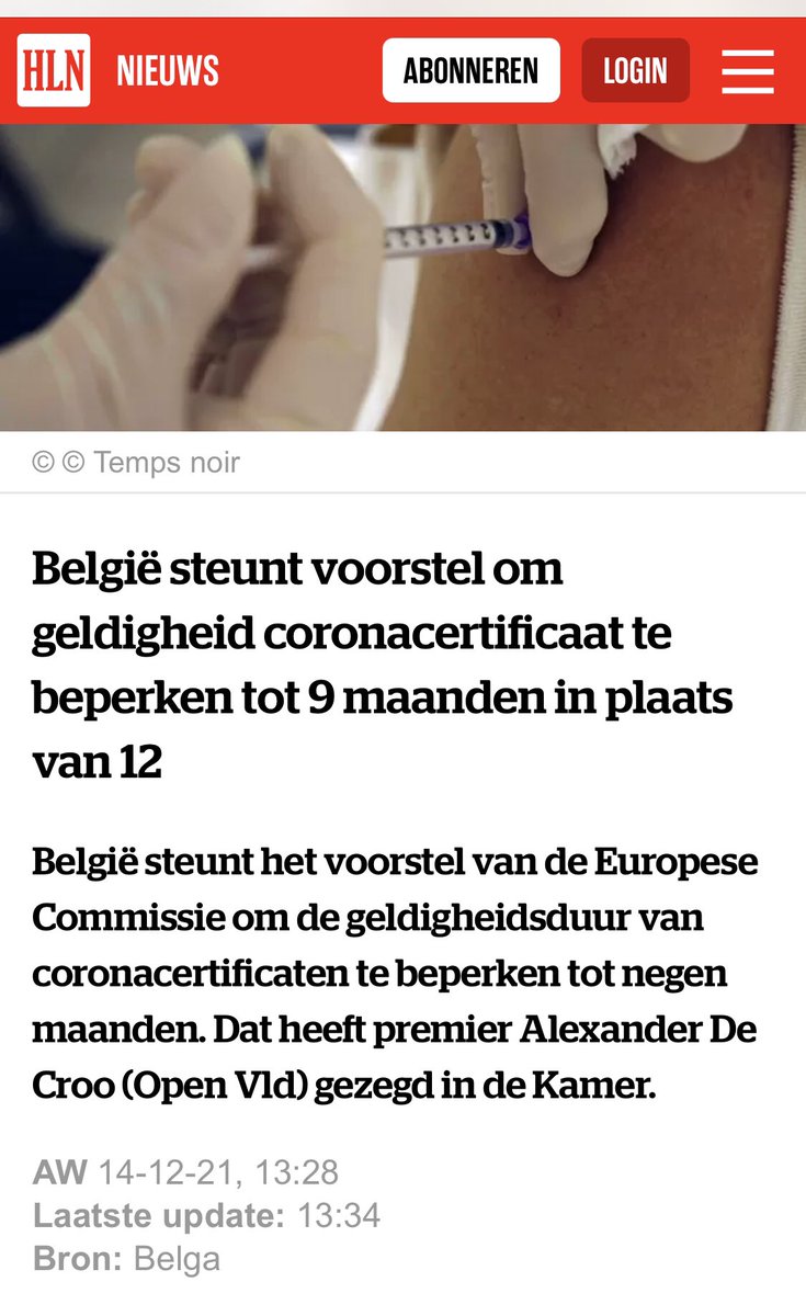 FrankPeeters4's tweet photo. De bedoeling is dat iedereen, ook elke gezonde persoon, om de 6 maanden een Coronavaccin laat zetten.

Anders geen vrijheid. 

Bende idioten! https://t.co/KFlFK6F9X8