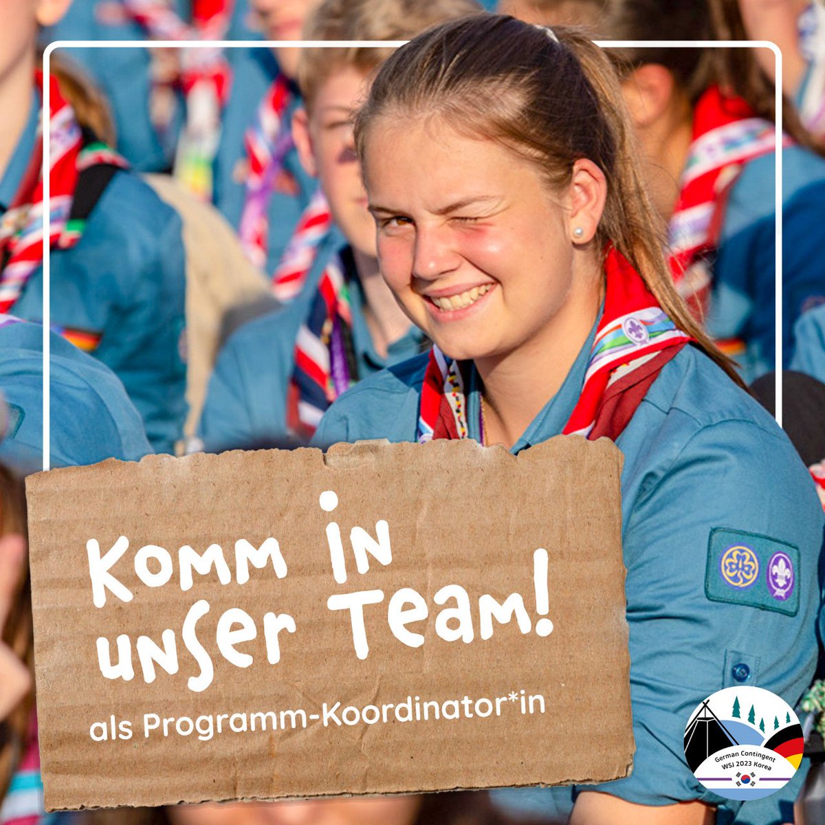 wsjrdp's tweet image. Sei dabei!

Bis zum 26. Dezember 2021 kannst du dich noch auf eine unserer beiden offenen Stellen im Kontingentsteam bewerben.

Weitere Informationen findest du auf unserer Homepage.

worldscoutjamboree.de/2021/12/02/aus…