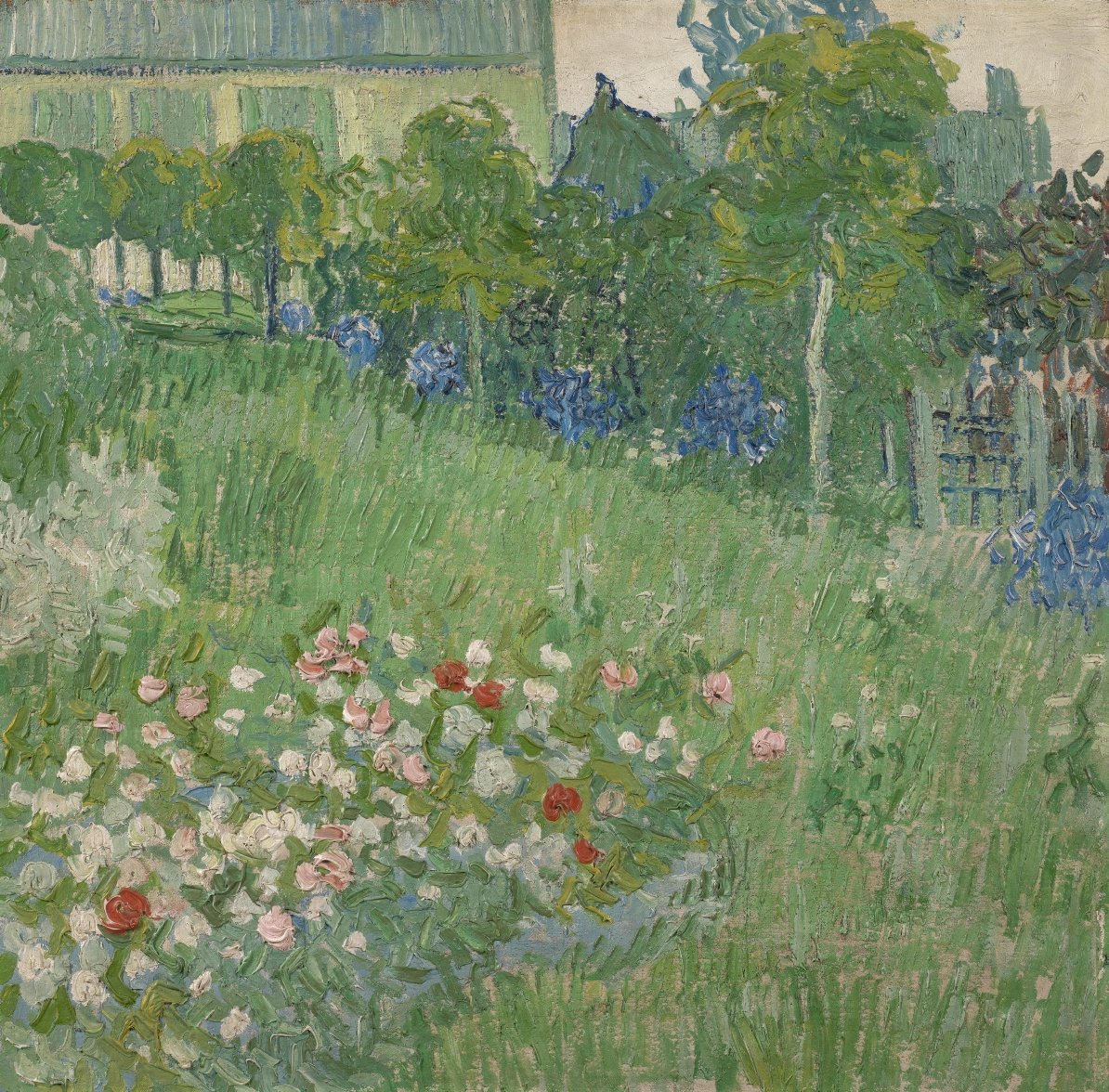 Make do with what you have! This certainly applied to Van Gogh. If he couldn’t get his hands on any canvas, he looked for other material to paint on. Vincent painted this work on a tea towel. Find out more about this painting: vangogh.nl/wPrr50zLeK7
🌻Daubigny’s Garden (1890)