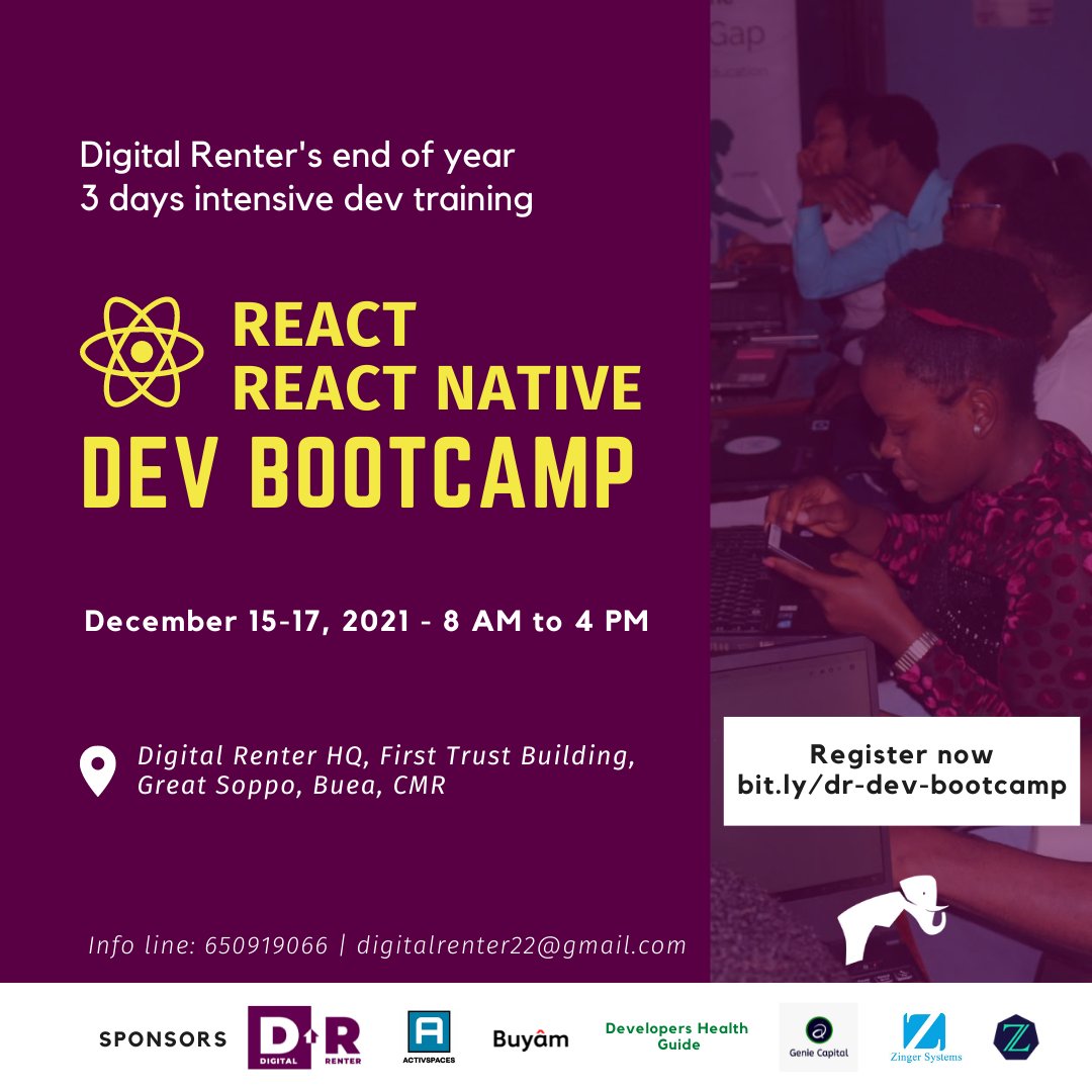3ch310n's tweet photo. 3 days intensive react / react native developers Bootcamp.

https://t.co/4ivbpD0d9F

#EndOfYear #DigitalRenter #DevBootcamp #DevCommunity #JavascriptNewbies https://t.co/pEqOkeeSUV