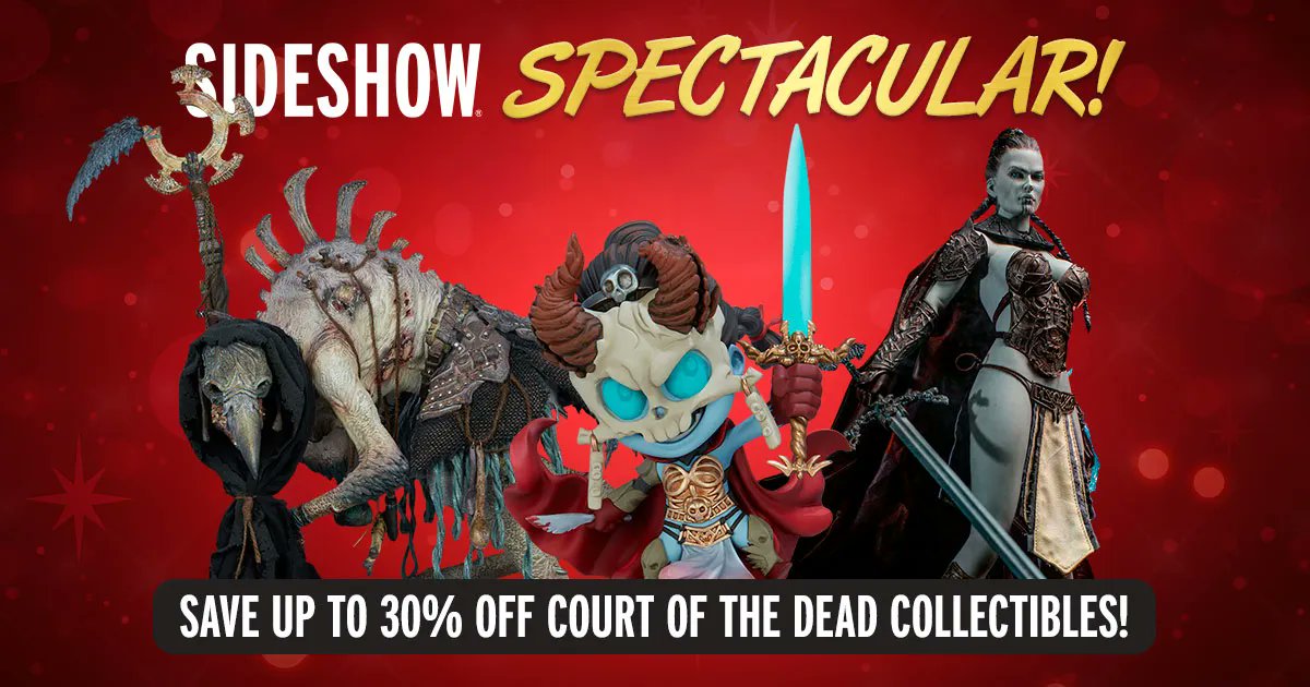 CourtoftheDead's tweet photo. We are celebrating Sideshow Spectacular with savings of up to 30% on Court OF The Dead Collectibles!
https://t.co/rK1LuOcp7q
#Sideshow #CourtOfTheDead #SideshowSpectacular https://t.co/RnTBChLyrT