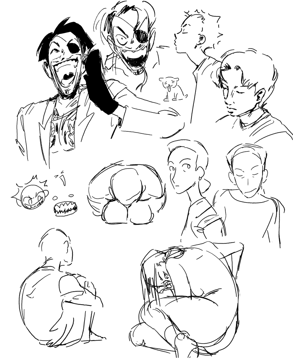 some more warm up doodles from today 