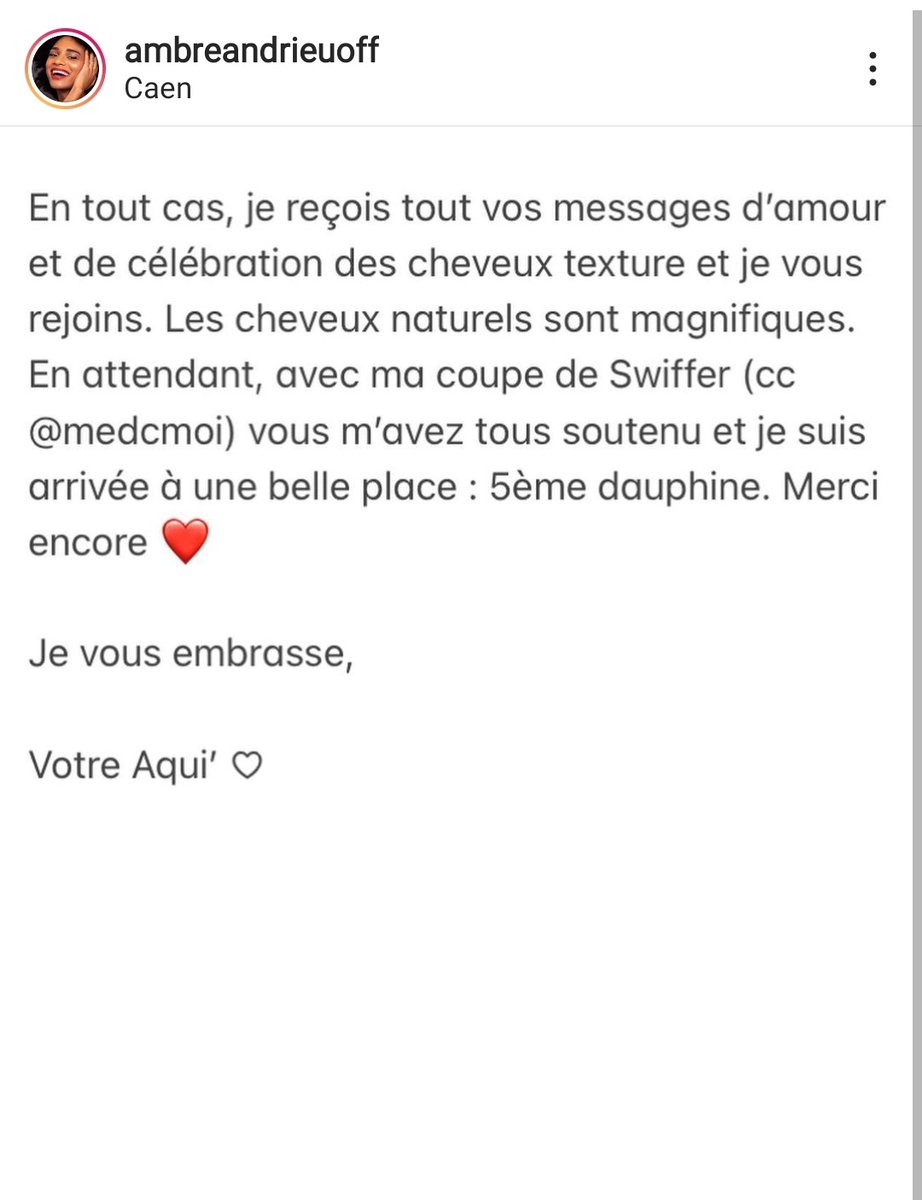 Metfedam's tweet photo. Votre Miss Macrelle qui va sur les plateaux télé "gneugneugneu c'est la coiffure qu'elle voulait" vs la réalité des femmes noires à cheveux naturels dans ce concours : https://t.co/6TaW5cnwG2