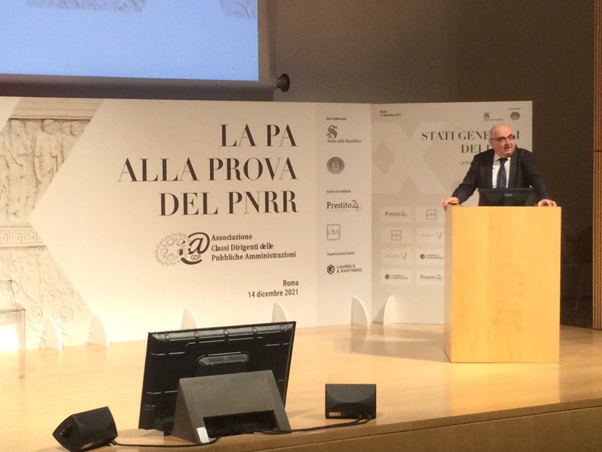 #Pa #Pnrr Gardini intervenendo ad <a href="/agdpit/">Agdp.it</a> “È l’ora della responsabilità per rendere più competitivo il paese, ridurre le diseguaglianze, migliorare scuola e formazione, ridurre il mismatch tra domanda e offerta di lavoro. La Pa è centrale perché il paese ricominci a correre”