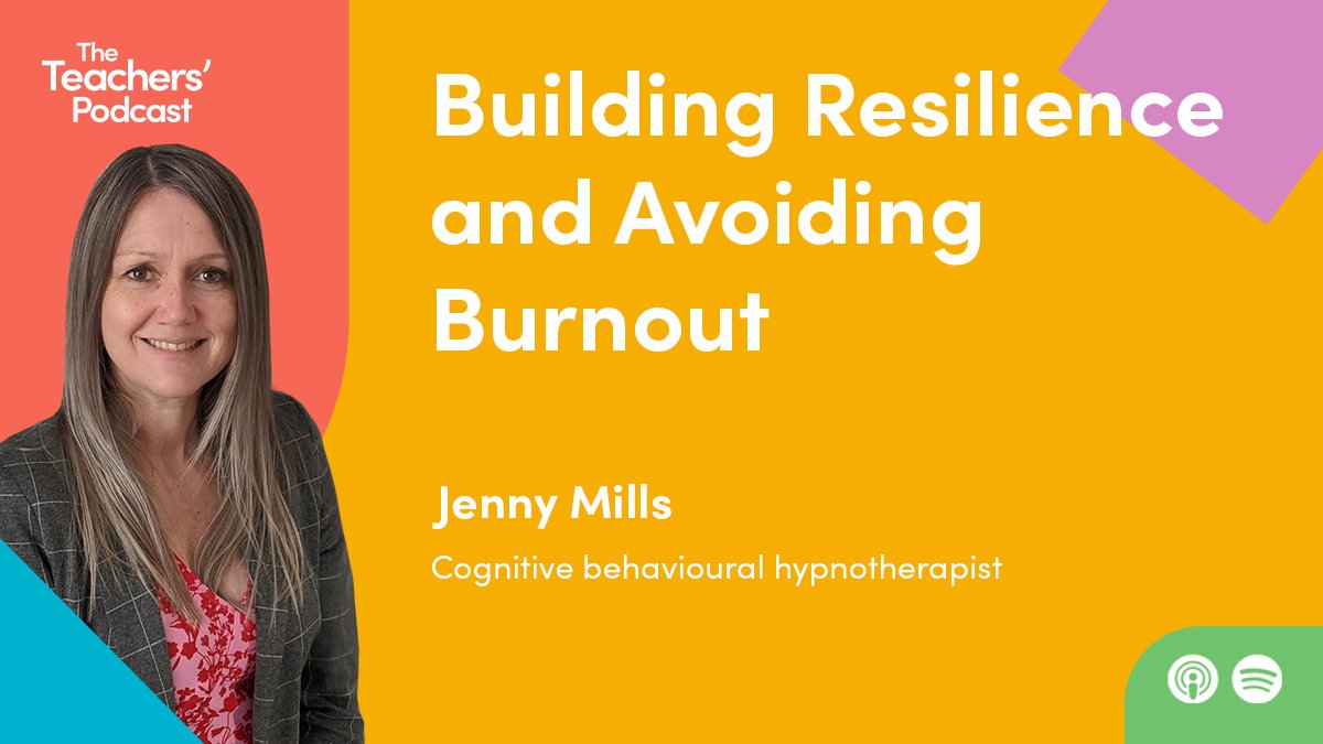 Jenny and I talk about building resilience, making wellbeing useful in schools, and she guides me through some thought and breathing exercises, which I know you will find useful. 
Listen:https://t.co/3aZWszscov
Watch:https://t.co/g2NsuwH9GI
#theteacherspodcast #wellbeinginschool https://t.co/eR7cpI4SeF