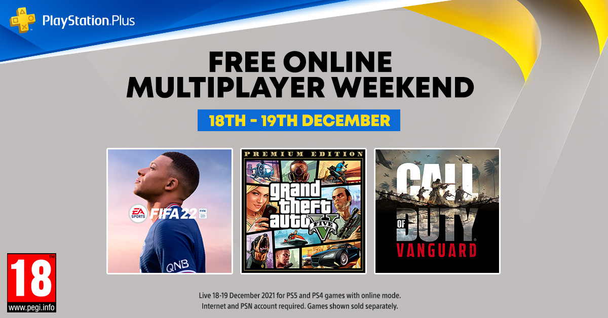 PlayStation on X: Dive into the online multiplayer modes of your favorite  PS4 and PS5 games without a PlayStation Plus membership during our Online  Multiplayer Weekend from Dec 18 @ 12:01AM to
