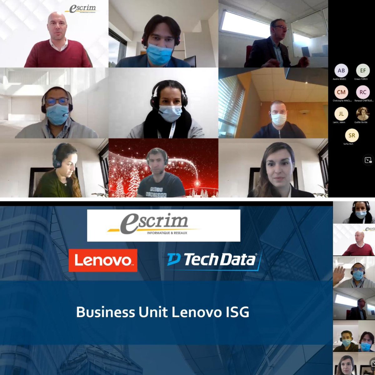 ☕️ Dernière Pause café Escrim de l'année.

▶️ L'équipe <a href="/Tech_Data/">Explore Data Tech</a> présentait ce matin l'accompagnement qu'ils proposent sur <a href="/Lenovo/">Lenovo</a>, mais aussi une présentation sur les certifications, et la montée en compétences avec la #TechDataAcademy.

#ChezNousCaVa