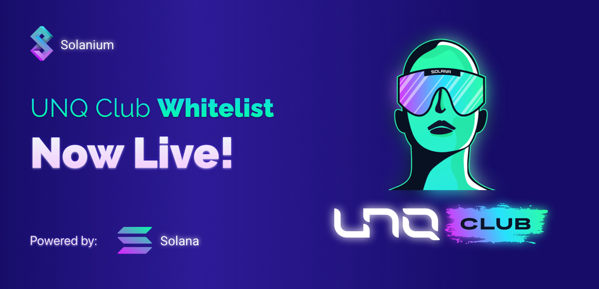 Ready for @ClubUnq Whitelist? 🎉

UNQ.Club is Social platform for NFT asset management

Whitelist here ➡️ solanium.io/project/unq-cl…

IDO Guidelines ➡️ link.medium.com/p4mMiRTzYlb 

#solana #solanium