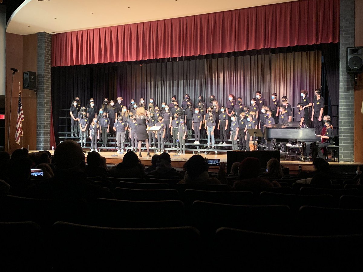 What a great day - basketball games and choir concerts are back after nearly 2 years at <a href="/TGMSJags/">Thomas Grover Middle School</a> ! A beautiful performance by the singers and a hard fought win for the team. #gojags