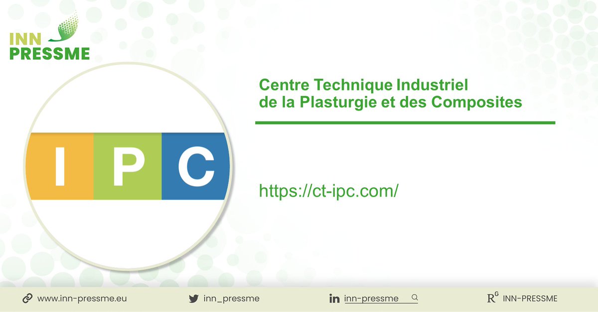 inn_pressme's tweet image. Do you know – our #projectpartner @CT_IPC?
Centre Technique Industriel de la Plasturgie et des Composites
ROLE IN THE PROJECT:
𝗜𝗣𝗖 𝗶𝘀 𝗮 𝗸𝗲𝘆 𝗽𝗮𝗿𝘁𝗻𝗲𝗿 𝗶𝗻 𝟳 𝘄𝗼𝗿𝗸 𝗽𝗮𝗰𝗸𝗮𝗴𝗲𝘀.
𝐋𝐞𝐚𝐫𝐧 𝐦𝐨𝐫𝐞 𝐚𝐛𝐨𝐮𝐭 𝐈𝐏𝐂
ct-ipc.com
#innovation