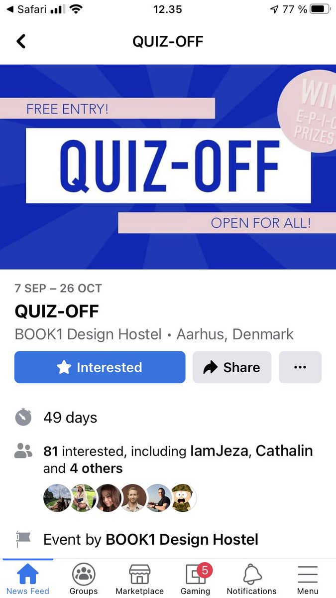 quizmastersteve's tweet photo. Anyone fancy a Pub quiz tonight? at this new venue Book1 Møllerparken Aarhus. The quiz starts at 8 pm, it’s free to enter, Cheap drinks, a Great menu for food, quiz in English and really great prizes, 1 ST prize 600kr in bar credits plus a 2nd and 3rd prize. https://t.co/9m3JxenGK3