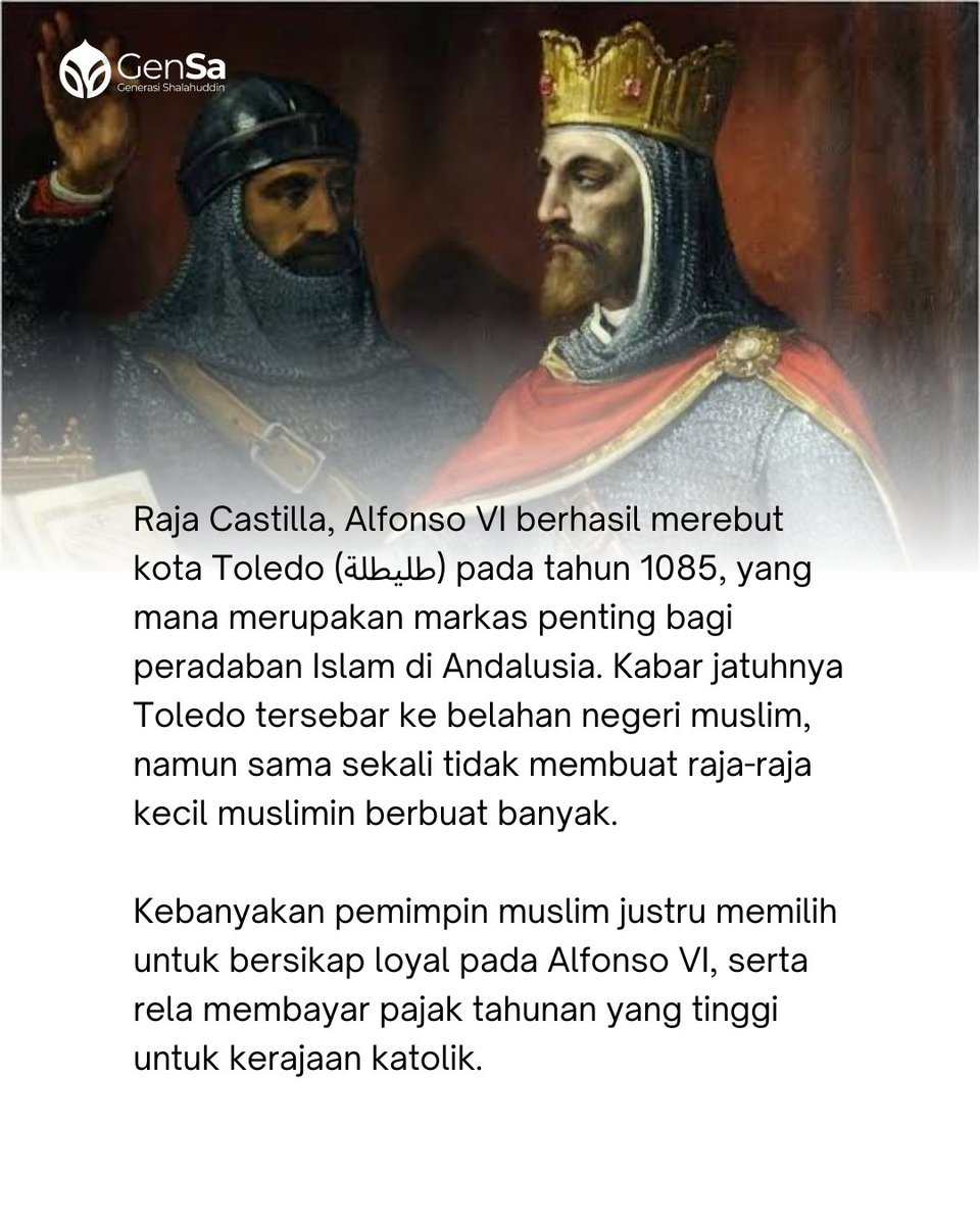 Peradaban Islam di Andalusia bertahan 400 tahun —dengan izin Allah—setelah kemenangan di pertempuran ini...

Mari mengenal sejarah penting Umat Islam di Pertempuran Zallaqah, atau yang biasa disebut oleh Eropa dengan Battle of Sagrajas.