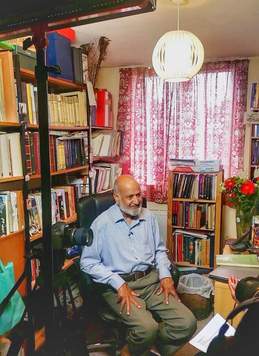 A few years ago, my late grandfather, Dr Ziauddin Shakeb, gave an interview on the Muslim Heritage of India for the Asia Wired programme on <a href="/Islamchannel/">Islam Channel</a> 

You can watch it here: youtu.be/4FHGNMVm-X0

(also picture of him in his majestic library at home where it was conducted)