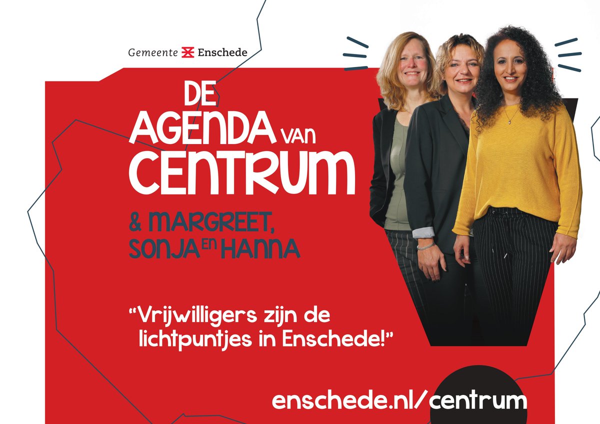 Vrijwilligers zijn de lichtpuntjes in Enschede!
enschede.nl/centrum/de-age…