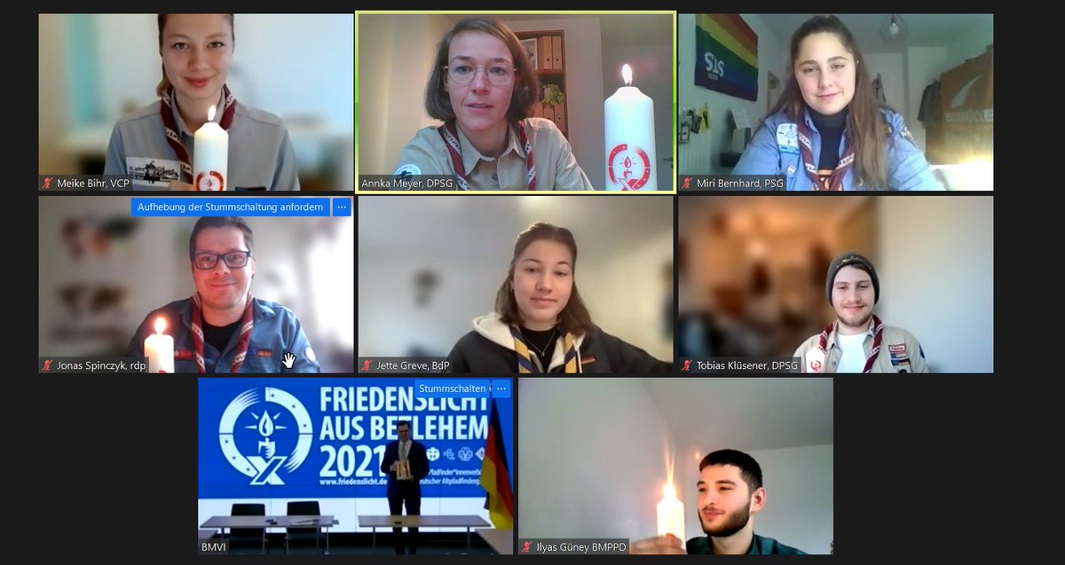 Auch das @BMDV_bund hat unser Friedenslicht erhalten. #friedenslicht2021