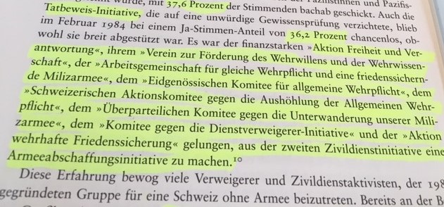 josef_lang's tweet photo. Zusatz @BeniniSandro-Essay: Dieselben Kreise, die das Impfen zu DER Freiheits-Frage machen, sperrten Tausende #Gewissensverweigerer ein, bodigten 1984 den #Zivildienst mit #Farner-Komitees, lehnten 2019 im NR die #Rehabilitierung ab.
https://t.co/I5y7QvIFcz
Pazifismus, 2006, 334: https://t.co/lgm7dX71wi