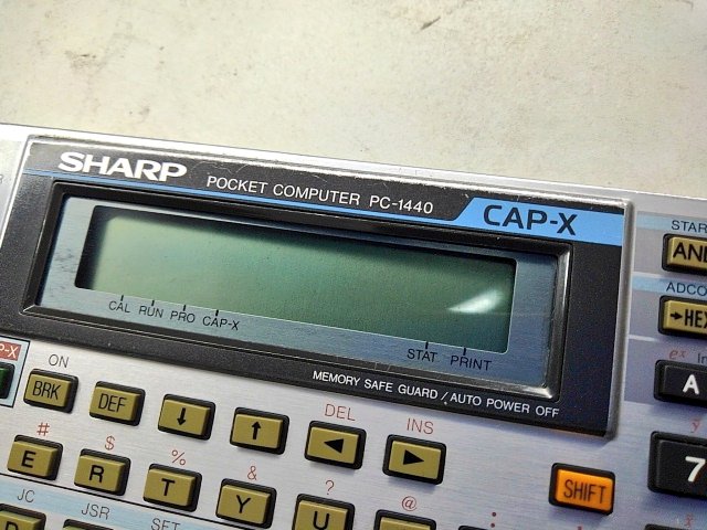 toshitada1973's tweet photo. 情報処理技術者試験のプログラミング試験言語だったCAP-Xを搭載するポケコンだよ。今となっては失われた言語…って書くと、古代文明みたいだね…。
#PC1440 https://t.co/v6kfPyl6se