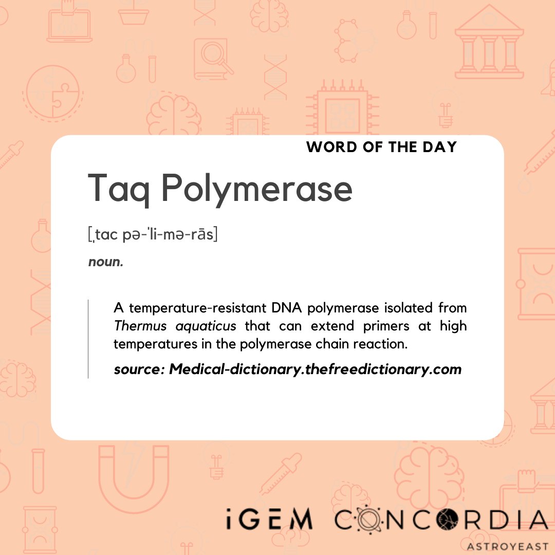 #Wordoftheday #TaqPolymerase