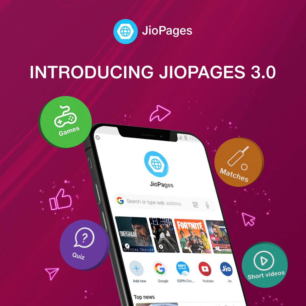 JioBrowser's tweet photo. We couldn't wait for the new year's to launch our new updates.
Download JioPages 3.0 for a simplified browsing experience
https://t.co/6ItvsFwFhm
#browser #searchengene #newupdate #RelianceJio #jio #JioPages https://t.co/nhz70DHZ8P
