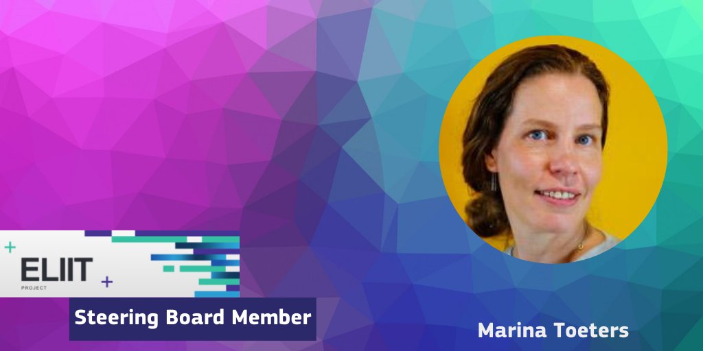 Another member of the #ELIITproject Steering Board in the spotlight: <a href="/MToeters/">Marina Toeters</a> contributes knowledge on product development, just as she does for big tech companies like Philips Research, Holst Centre, the start-up Bilihome and others.👏

Find out more ➡️ec.europa.eu/growth/sectors…