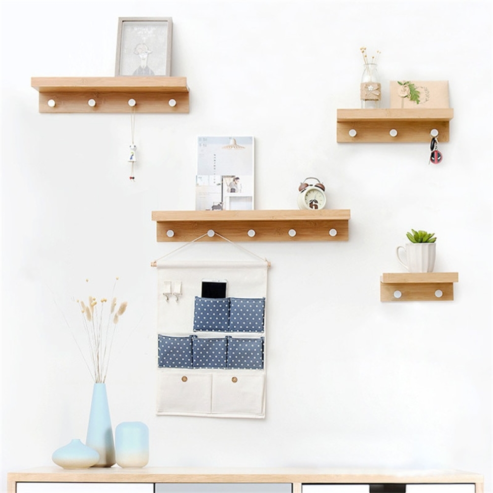 thelivingstyles's tweet photo. Wood Wall Shelf with Hanging Hooks #homestyle #diy #walldecor https://t.co/hEyDLfseDW https://t.co/UbwUgjsWPu