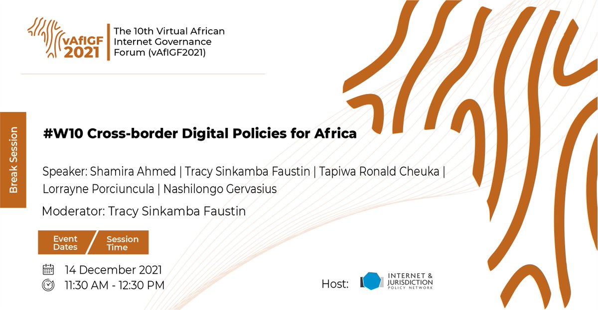 Happening Now: Cross-border Digital Policies for Africa hosted by Internet &amp; Jurisdiction Policy Network
#AfIGF2021
