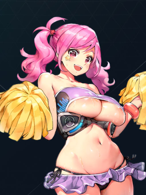 >チアリーディング専用機として製造されたバイオロイド。本来はもっとスリムでスタイルが良い体格だったが、とあるロットから製造時のミスで肉付きがいいけしからんムチムチボディになってしまう。
しかし、かえってそれが人気を呼ぶ結果になってしまい、以降もその体型のまま生産される事になる。 