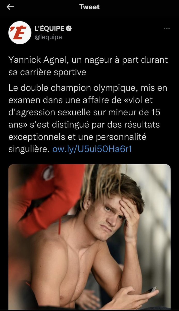 Voilà comment <a href="/lequipe/">L'Équipe</a> présente les deux affaires. Honte a vous. C’est incroyable ce racisme structurel. 🤬🤬 #Rt #racisme