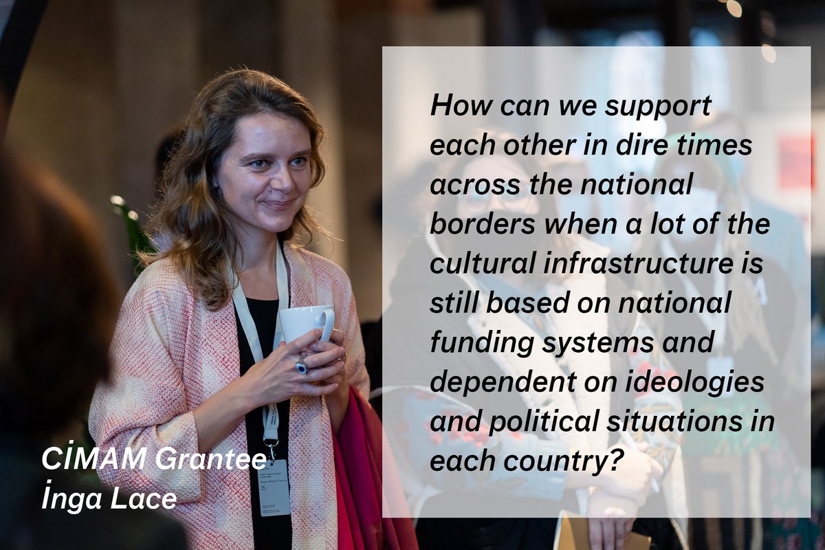 infoCimam's tweet photo. "How can we support each other in dire times across the national borders" 🧐  Read the conference report by CIMAM 2021 grantee Inga Lace, C-MAP Central, and Eastern Europe Fellow, @MuseumModernArt  
#cimam2021 #TravelGrant #MuseumConference 
https://t.co/xVqULIzrqp https://t.co/Ko6LRzIX8i