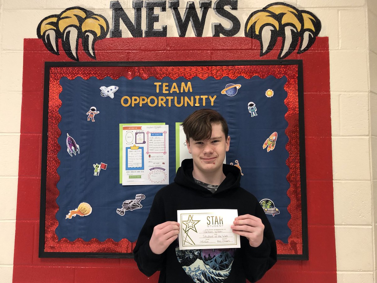 MMSOpportunity's tweet photo. Congratulations to Team Opportunity’s Student of the Week Jackson Wilson! You are an example to all! @MadrasEagles https://t.co/cgfaav6Dvo