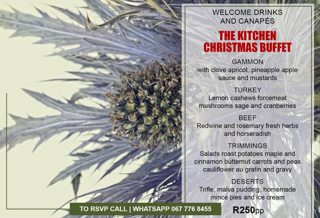 Our delicious Christmas Menu - have you booked to join us yet? Bookings will close on the 20th - don’t miss out! 🎄

#EmziniLove #FestiveSeason #Celebrations #KeDezembaBoss