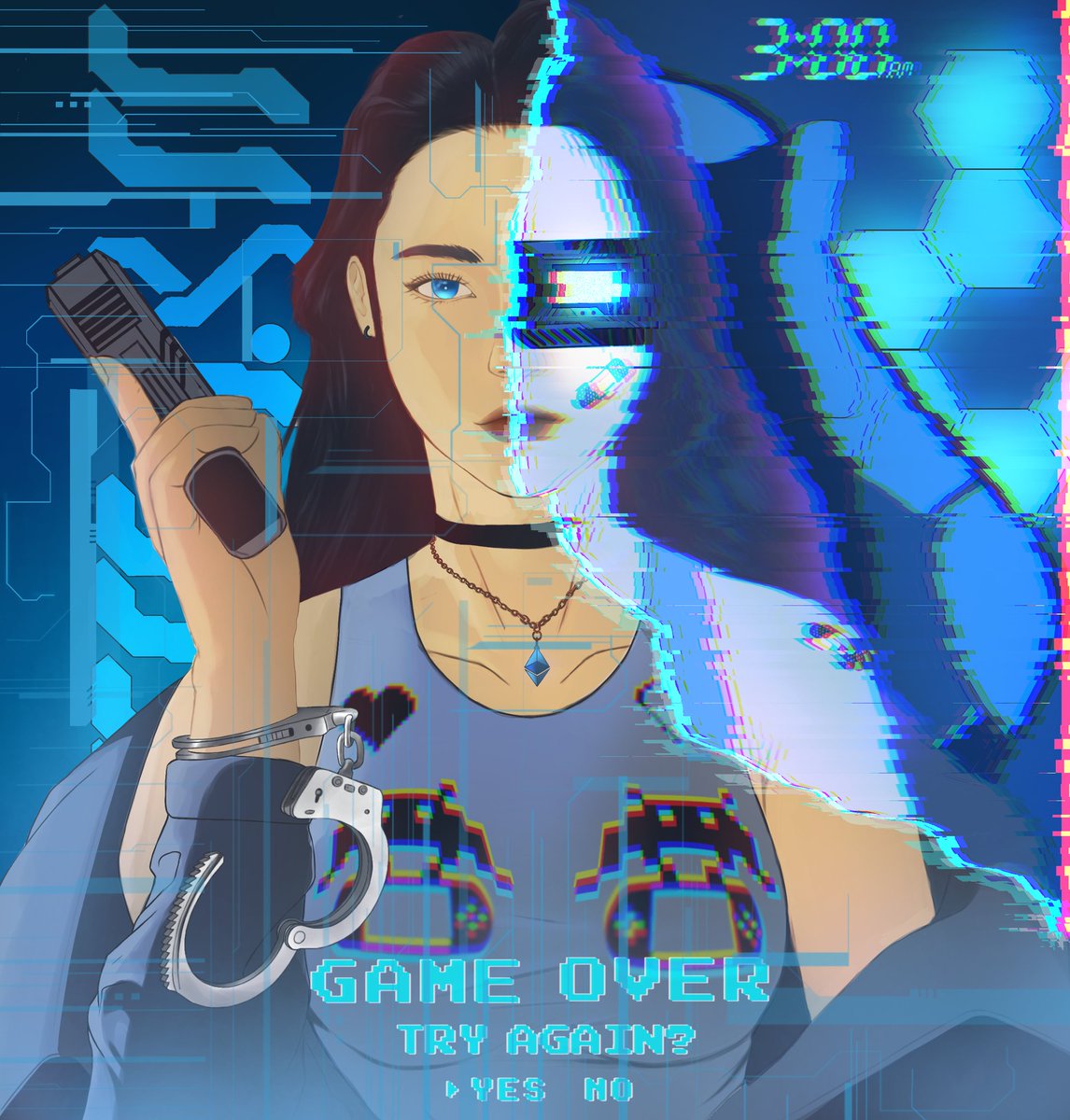 "Escape"
New NFT drop 🎉 my second piece on <a href="/opensea/">OpenSea</a>
👾🎮🚓

1/1

"I don't look forward anymore.
I just need to escape reality."

#NFT #NFTdrop #NFTartist #NFTcollector #opensea

Hope you guys can help me find a home for this piece by RT/QTs💙 thank you! 
 opensea.io/assets/0x495f9…