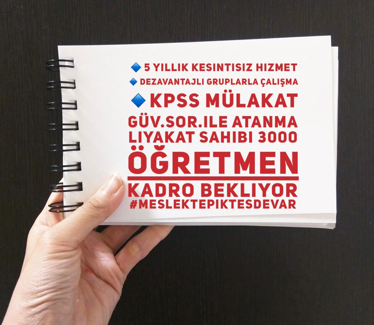 #MebKanundaPiktesiUnutma Sayın Vekilim, Suriyeli Çocuklara Türkçeyi ve Türk Kültürünü öğreten KPSS+MÜLAKAT ile atanan #PİKTES Öğretmenleri de Öğretmenlik Meslek Kanununa Dahil Edilmelidir. Bu konuda desteğinizi bekliyoruz.