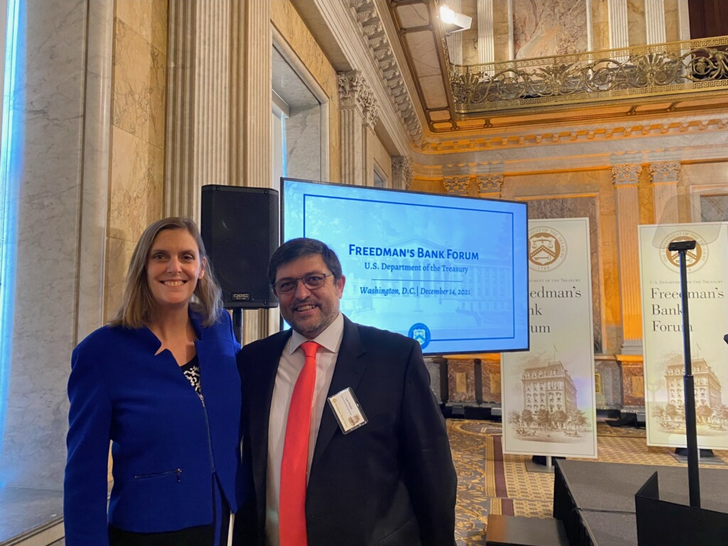 InclusivCDCUs's tweet photo. Cathie Mahon, President/CEO of Inclusiv with Luis Pastor, President/CEO of Latino Community CU at this morning's @USTreasury Freedman's Bank Forum: https://t.co/DOLYHup9xr https://t.co/82TQf0OcoG