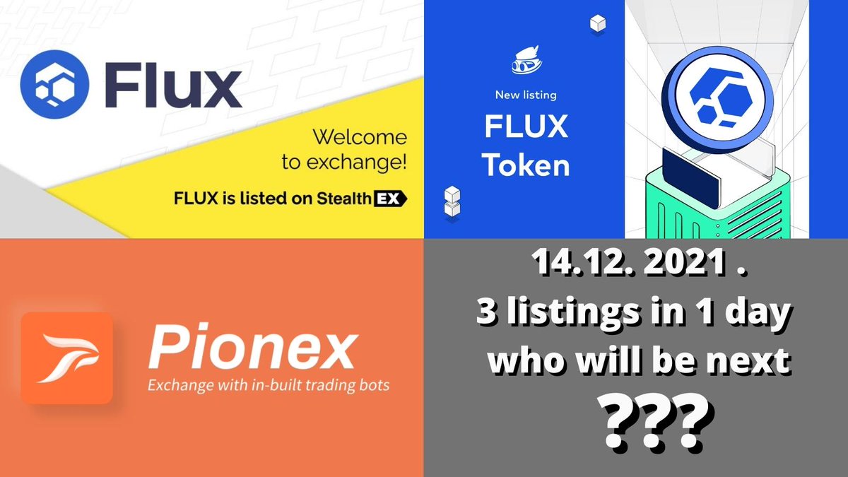 LizaFlux's tweet photo. Hey @coinbase @OKEx @FTX_Official @Gemini @krakenfx @cryptocom @HuobiGlobal I think it's time for you to join 😉😉😉
$Flux / @RunOnFlux  = decentralized web3
your customers will be thrilled when they see this #gem .
#30in30 #blockchain #crypto #bitcoin #tech #technology #cloud https://t.co/5WzijrLxfl