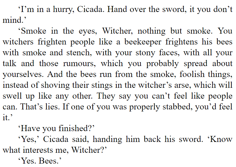 YubYubCommander's tweet photo. @ltcinsane In all seriousness, I have found the Witcher books to be genuinely funny and entertaining. https://t.co/cEZJWkq55D